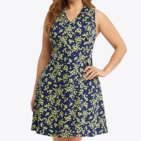 Draper James Cherry Blue Love Circle Dress - Picture 2 of 6